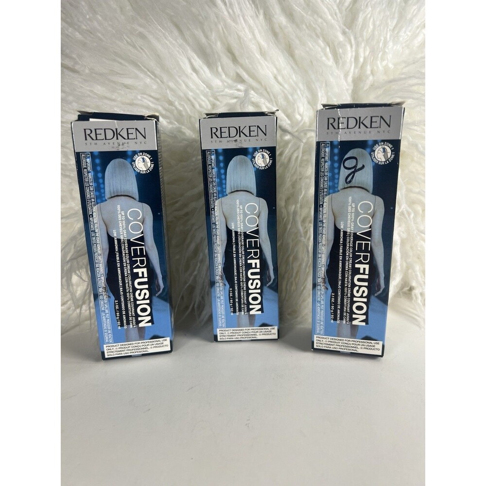 REDKEN COVERFUSION Professional Hair Color 2.1 oz.(Blue/Grey Box) 7NN & 5NN NIB